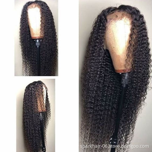 Glueless Brazilian Water Wave Curly 13x4 Lace Front Wigs Deep Wave Human Hair Long Frontal Wig Black Women
